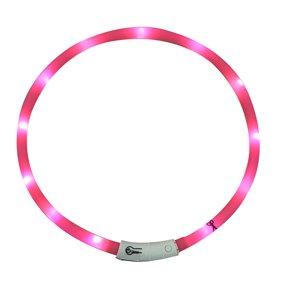 COLLAR LED LUMINOSO ROSA